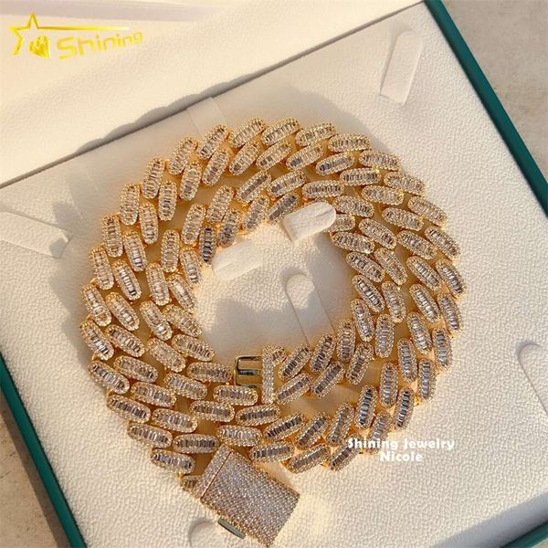 VVS Baguette Cut Gold 18Mm Big Link Sterling Sier Moisannite Cuban Chain
VVS Baguette Cut Gold 18Mm Big Link Sterling Sier Moisannite Cuban Chain