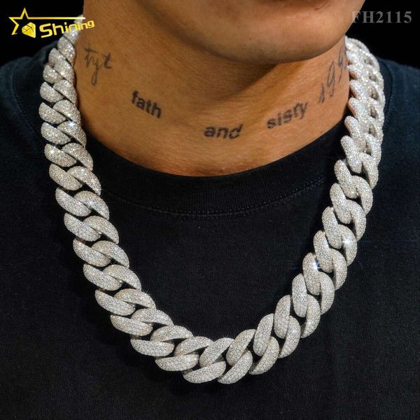 Honeycomb Setting Necklace Hip Hop Jewelry Sier 20Mm 5 Rows Moissanite Iced Out Cuban Link Chain
Honeycomb Setting Necklace Hip Hop Jewelry Sier 20Mm 5 Rows Moissanite Iced Out Cuban Link Chain