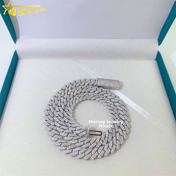 High End Fashion Sier Jewelry Iced Out Link 10Mm Width Custom Hip Hop Necklace Moissanite Cuban Chain
High End Fashion Sier Jewelry Iced Out Link 10Mm Width Custom Hip Hop Necklace Moissanite Cuban Chain