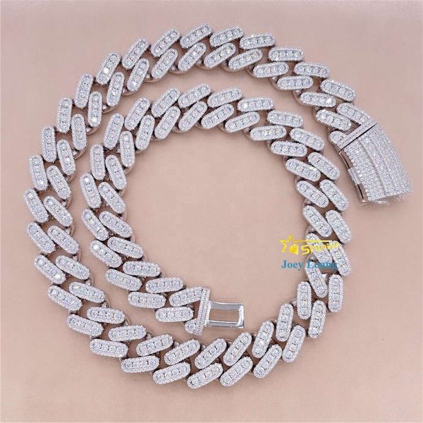 13Mm 15Mm 18Mm Round Links VVS Moissanite Diamond Hip Hop Iced Out Jewelry Cuban Link Chain Necklaces
13Mm 15Mm 18Mm Round Links VVS Moissanite Diamond Hip Hop Iced Out Jewelry Cuban Link Chain Necklaces