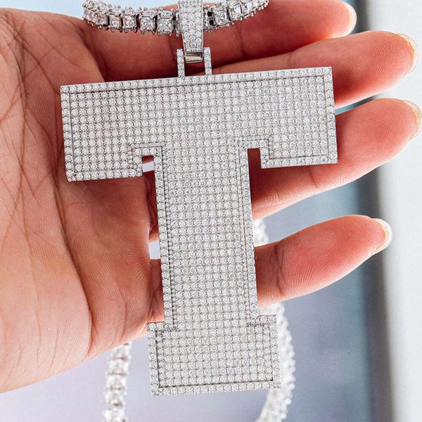 Custom Made VVS Moissanite Iced Out Pendant Large Letter T Initial Charm Sier Hip Hop Jewelry
Custom Made VVS Moissanite Iced Out Pendant Large Letter T Initial Charm Sier Hip Hop Jewelry
