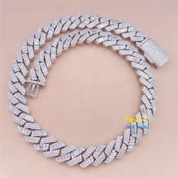 Bling Gold Plated Sier Iced Out Diamond Moissanite Hip Hop Jewelry Men Custom Cuban Link Chain Necklace
Bling Gold Plated Sier Iced Out Diamond Moissanite Hip Hop Jewelry Men Custom Cuban Link Chain Necklace