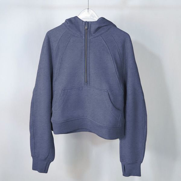 Hoodie Designer Hoodie Essentialhoody Yoga Hoodies Autumn And Winter Padded And Thickened Sweater Sports High Neck Half Zipper Terry Sweater Loose Short Jacket, Lulu-1
Hoodie Designer Hoodie Essentialhoody Yoga Hoodies Autumn And Winter Padded And Thickened Sweater Sports High Neck Half Zipper Terry Sweater Loose Short Jacket, Lulu-1