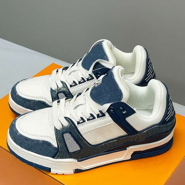 Designer Leather Sneakers Men Women Trainers