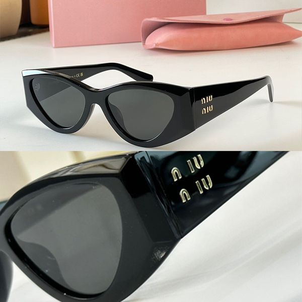 

Men s and women s fashionable cat eye oval acetate sunglasses SMU06Y marble texture metal letter symbol on temples gradient Sonnenbridge leisure vacation travel
