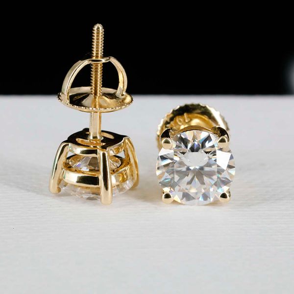 Classic Style 14K Gold 6.5Mm Round Shape 2 Carat Moissanite Stud Earrings For Women
Classic Style 14K Gold 6.5Mm Round Shape 2 Carat Moissanite Stud Earrings For Women