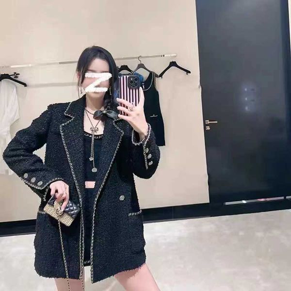 Jackets Women's Autumn Fashion Straight Barrel Wool Coat Small Fragrance High Grade Loose Fit ELBL, Black4
Jackets Women's Autumn Fashion Straight Barrel Wool Coat Small Fragrance High Grade Loose Fit ELBL, Black4