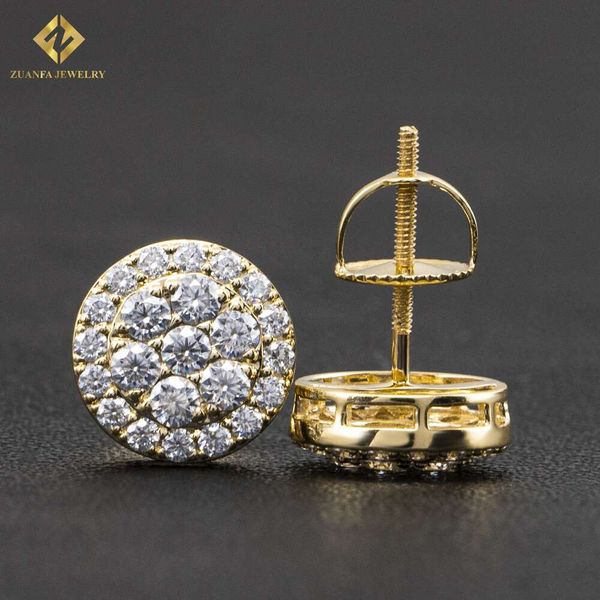 10K Solid Gold Iced Out Jewelry Certificates VVS Moissanite Earrings Hip Hop Earring
10K Solid Gold Iced Out Jewelry Certificates VVS Moissanite Earrings Hip Hop Earring