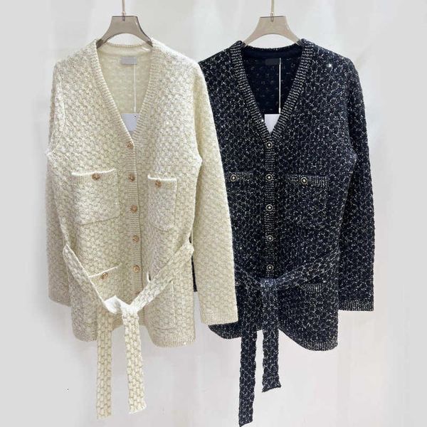 Knits Women's s AutumnWinter Product Slim Fit Waist Belt Mid length Small Fragrant Knitted Coat Sequin V-neck Cashmere Celebrity Style Cardigan KNIT, Creamy-white
Knits Women's s AutumnWinter Product Slim Fit Waist Belt Mid length Small Fragrant Knitted Coat Sequin V-neck Cashmere Celebrity Style Cardigan KNIT, Creamy-white