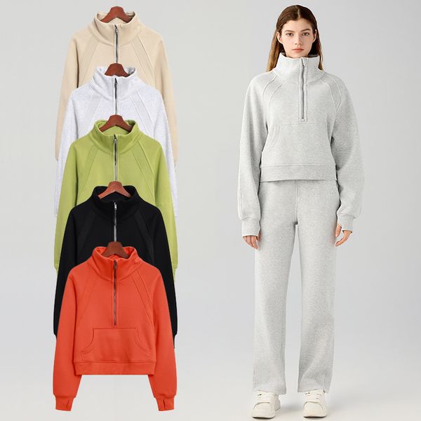 LL Yoga Sports Windbreaker Jacket Loose Short SCA Half Zip High Neck Pullover Womens Warm Brushed Plush Thickened Outdoor Leisure Running Sweater with Pockets, Blue
LL Yoga Sports Windbreaker Jacket Loose Short SCA Half Zip High Neck Pullover Womens Warm Brushed Plush Thickened Outdoor Leisure Running Sweater with Pockets, Blue
