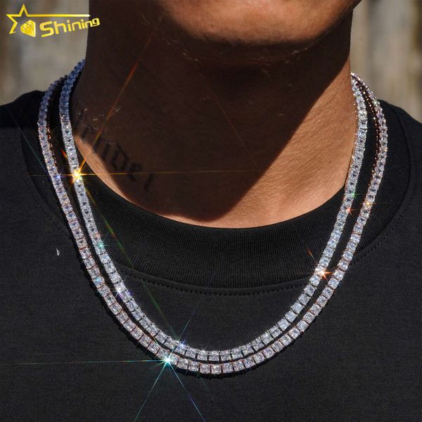 Bling Sterling Sier Hip Hop 4Mm Asscher Cut Diamond Chain Moissanite Tennis Necklace
Bling Sterling Sier Hip Hop 4Mm Asscher Cut Diamond Chain Moissanite Tennis Necklace