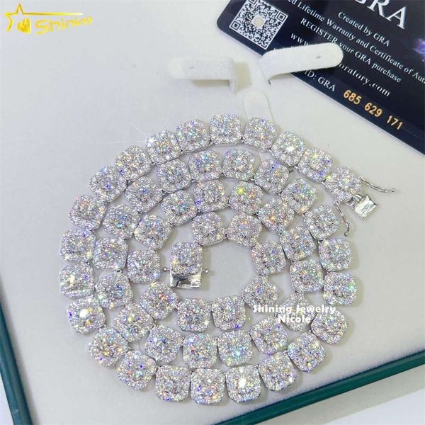Hip Hop Jewelry Sterling Sier 10Mm Necklace Moissanite Cluster Tennis Iced Out Cuban Link Chain
Hip Hop Jewelry Sterling Sier 10Mm Necklace Moissanite Cluster Tennis Iced Out Cuban Link Chain