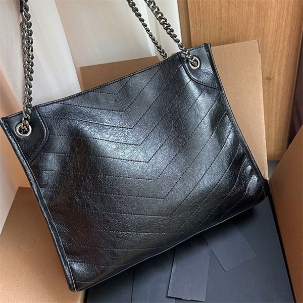 Woman Shoulder Chain Bags designer bag luxury tote bag Medium Size shopping totes Letters Leather TOP, Grey(grey hardware)
Woman Shoulder Chain Bags designer bag luxury tote bag Medium Size shopping totes Letters Leather TOP, Grey(grey hardware)
