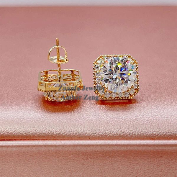 Classic Design Round Brilliant Cut Vvs Diamond Sterling Sier Hip Hop Moissanite Gold Stud Earrings For Men Women
Classic Design Round Brilliant Cut Vvs Diamond Sterling Sier Hip Hop Moissanite Gold Stud Earrings For Men Women