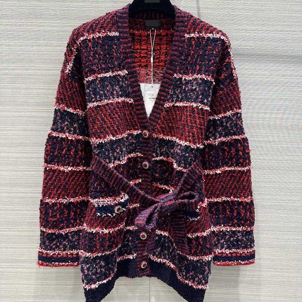 Jackets Women' Autumn and Winter Little Fairy White Rich Beautiful Knitted Wool Coat Heavy Industry Special Yarn Color Matching Striped Cardigan UTMV, Brick red
Jackets Women' Autumn and Winter Little Fairy White Rich Beautiful Knitted Wool Coat Heavy Industry Special Yarn Color Matching Striped Cardigan UTMV, Brick red