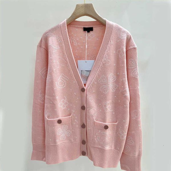 Knits Women' Small Fragrance Sea Blue Dotted Hollow Flower Cardigan Slim Aged Wool Knitted Coat 1Q39, Pink (sling)
Knits Women' Small Fragrance Sea Blue Dotted Hollow Flower Cardigan Slim Aged Wool Knitted Coat 1Q39, Pink (sling)