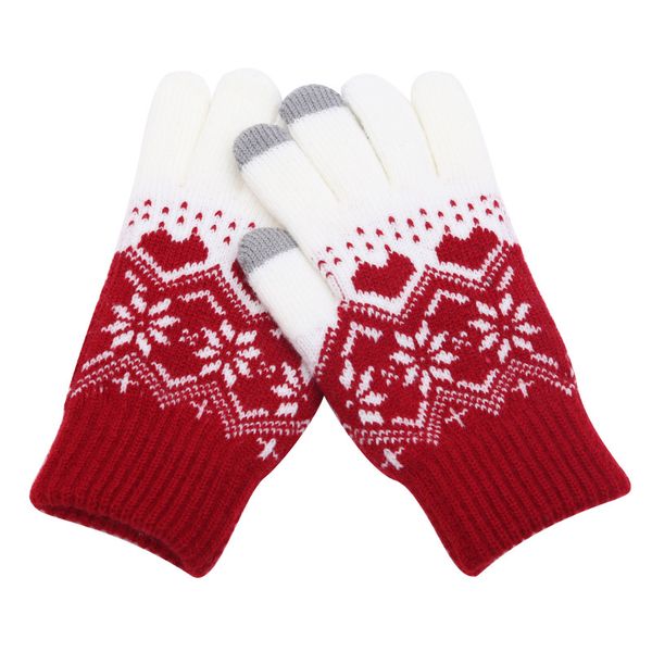 Knitted gloves, women's jacquard touch screen gloves, winter warm and thickened gloves
Knitted gloves, women's jacquard touch screen gloves, winter warm and thickened gloves