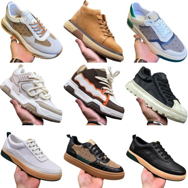 Designer shoes luxury running shoes casual sneakers men low cut breathable sports board shoes flat leather letter trainer sneaker lace-up black white jogging shoes, 39
Designer shoes luxury running shoes casual sneakers men low cut breathable sports board shoes flat leather letter trainer sneaker lace-up black white jogging shoes, 39