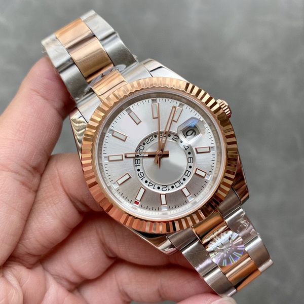 Luxury Classic men's watch designer dial 40mm sapphire glass mirror waterproof dual time zone original safety folding buckle montre de luxe automatic movement, Bronze
Luxury Classic men's watch designer dial 40mm sapphire glass mirror waterproof dual time zone original safety folding buckle montre de luxe automatic movement, Bronze