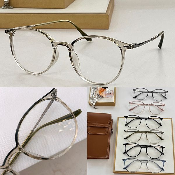 

Designer men and women reading acetate circular optical frame eyeglasses metal legs fashion gradient frame CL4S003 transparent anti blue light glasses for outdoor