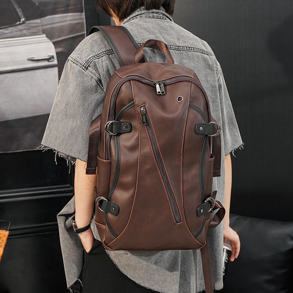 Factory outlet brand bag original design crazys horses leather backpack Crazy Horse retro old men and women backpacks Fashionable men handbag 7309, Brown-7309
Factory outlet brand bag original design crazys horses leather backpack Crazy Horse retro old men and women backpacks Fashionable men handbag 7309, Brown-7309