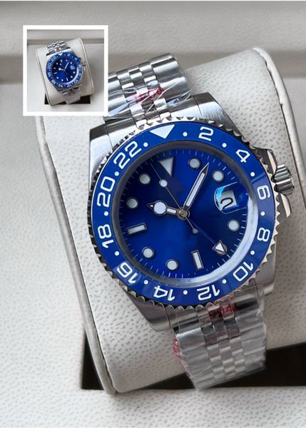 Designer Men's Mechanical Watch Blue Ceramic dial 40mm 904L stainless steel sapphire luminous mechanical watch Montre de Luxe
Designer Men's Mechanical Watch Blue Ceramic dial 40mm 904L stainless steel sapphire luminous mechanical watch Montre de Luxe