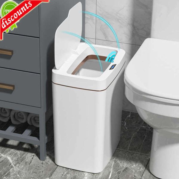 perfume 2026 Upgrade 15/18L Sensor Can Bathroom Garbage Bucket Automatic cologne Waterproof Narrow Wastebasket For Kitchen Trash Bin Smart Home Free Shipping