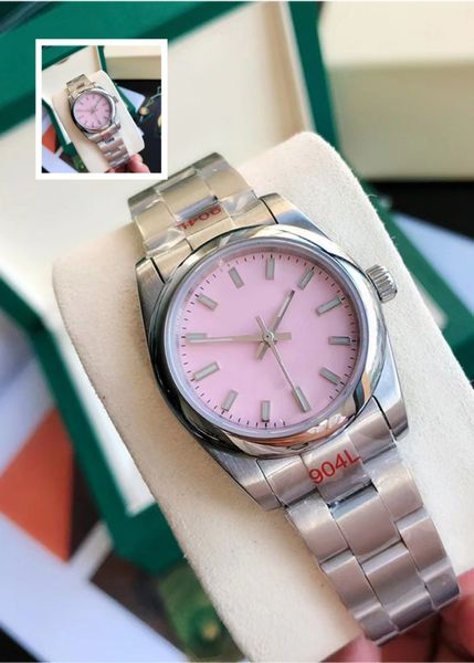 

High quality men's watch 41mm/36mm women's 904L strap pink dial watch 2813 movement luminous sapphire waterproof watch Montreux Jason 007
