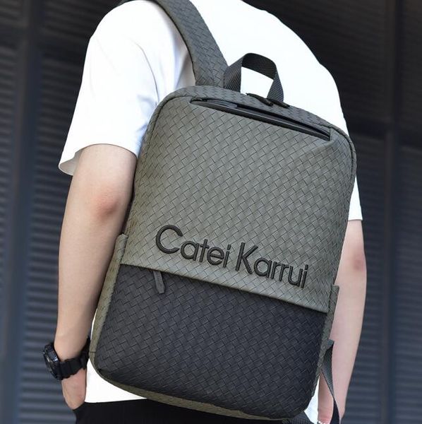 Mens shoulder bags 3 colors Joker black woven leisure travel backpack exquisite letter embroidery computer bag color matching leather backpack 90011#
Mens shoulder bags 3 colors Joker black woven leisure travel backpack exquisite letter embroidery computer bag color matching leather backpack 90011#
