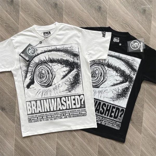 Mens T Shirts Hellstar T-shirt Large Eyes Letter Handdrawn Print High Street Round Neck Loose Couple Black And White Top Short Sleeve, 2_a
Mens T Shirts Hellstar T-shirt Large Eyes Letter Handdrawn Print High Street Round Neck Loose Couple Black And White Top Short Sleeve, 2_a