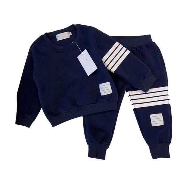 New Autumn and Winter Designer Sewing Children's Pullover Fashion Casual Sweater High Quality Children's Two-piece Set Size 90cm-150cm A15, Blue
New Autumn and Winter Designer Sewing Children's Pullover Fashion Casual Sweater High Quality Children's Two-piece Set Size 90cm-150cm A15, Blue