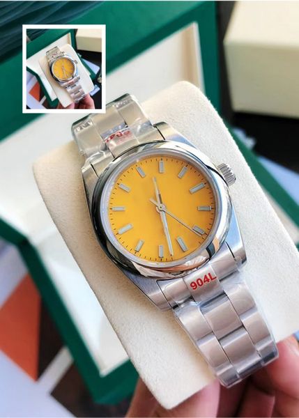 Classic Men's Watch 41mm/36mm Women's 904L Band Yellow dial Watch 2813 Movement Luminous Sapphire Waterproof Watch Montreux Jason 007
Classic Men's Watch 41mm/36mm Women's 904L Band Yellow dial Watch 2813 Movement Luminous Sapphire Waterproof Watch Montreux Jason 007