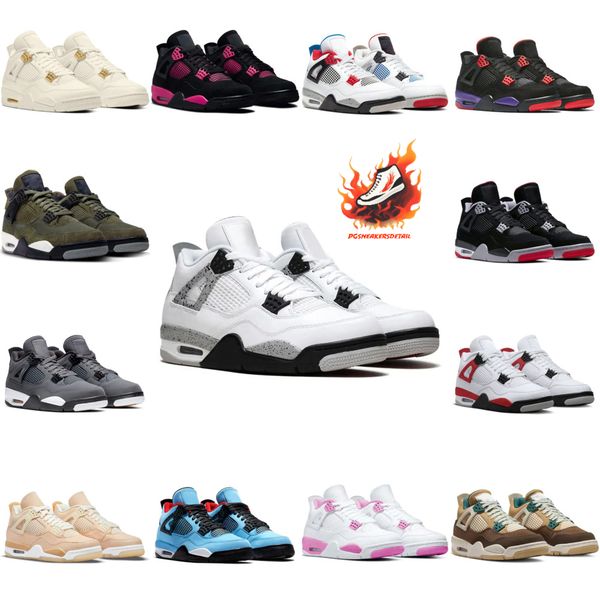 Basketball Shoes 4s - Olive Chocolate, Cat, University Blue, White, Oreo, Thunder Military, Black Pine Green, Sail Sports Sneakers for Man Woman, #26
Basketball Shoes 4s - Olive Chocolate, Cat, University Blue, White, Oreo, Thunder Military, Black Pine Green, Sail Sports Sneakers for Man Woman, #26