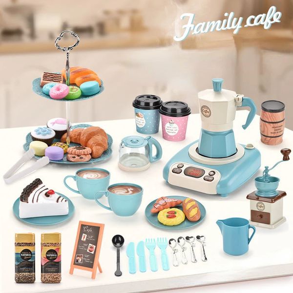 Kitchens Play Food 52pcs Pretend Children's Toys House Coffee Kitchen Set Spray Induction Cooker Afternoon Tea for Girls Gifts 231211
Kitchens Play Food 52pcs Pretend Children's Toys House Coffee Kitchen Set Spray Induction Cooker Afternoon Tea for Girls Gifts 231211