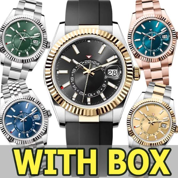 Men's Watch Designer Watch High Quality Luxury Watch Double Spin SKY 42MM Automatic Mechanical Movement 904L Watch Stainless Steel Luminescent Sapphire with Box
Men's Watch Designer Watch High Quality Luxury Watch Double Spin SKY 42MM Automatic Mechanical Movement 904L Watch Stainless Steel Luminescent Sapphire with Box