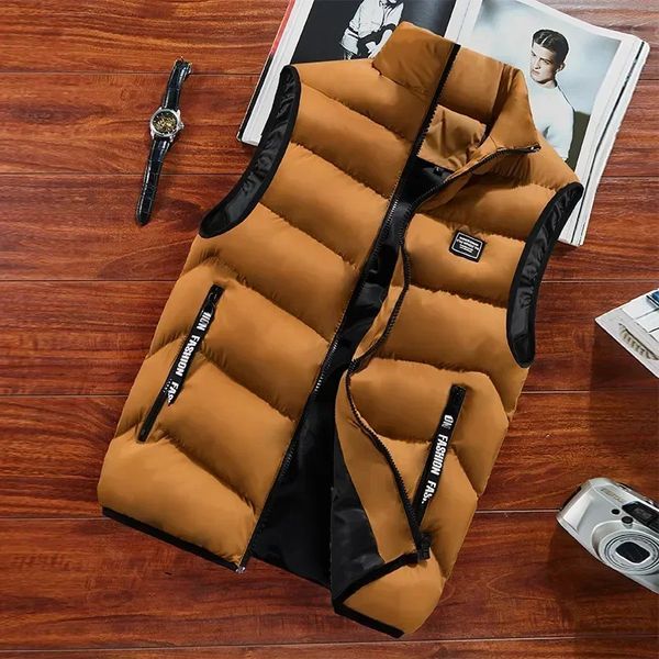 Men's Vests Fashion Men's Jacket Sleeveless Vest Autumn Thermal Soft Vests Casual Coats Male Cotton Men's Vest Men Thicken Waistcoat 8XL