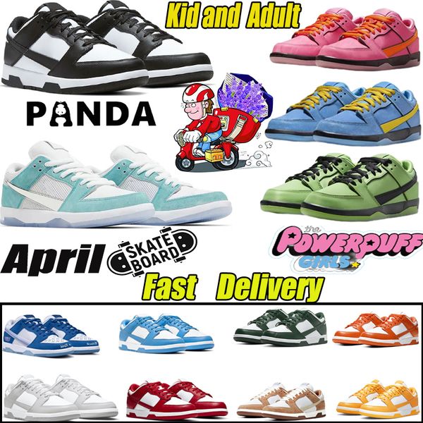 April low Running shoes for men women kids Panda Triple Pink Black White Grey Fog UNC Blue Powerpuff Girls GAI mens trainers womens outdoor designer sneakers, #9 university red 
April low Running shoes for men women kids Panda Triple Pink Black White Grey Fog UNC Blue Powerpuff Girls GAI mens trainers womens outdoor designer sneakers, #9 university red