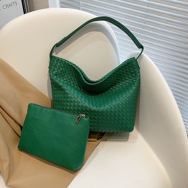 Factory sales women shoulder bags 8 colors elegant two-piece fashion tote bag classic hand-woven handbag street popular padded leather backpack 40568#, Red
Factory sales women shoulder bags 8 colors elegant two-piece fashion tote bag classic hand-woven handbag street popular padded leather backpack 40568#, Red
