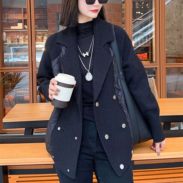 Autumn And Winter Leisure Fashion Polo Neck Knitwear Coat Women's Panel Cotton Shirt Mid Length Loose Lazy Sweater Cardigan, Creamy-white
Autumn And Winter Leisure Fashion Polo Neck Knitwear Coat Women's Panel Cotton Shirt Mid Length Loose Lazy Sweater Cardigan, Creamy-white