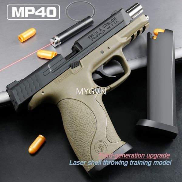 Laser MP40 Blowback Toy Pistol Shell Ejection Toy Gun Blaster Electric Manual Launcher for Adults Boys Outdoor Games
Laser MP40 Blowback Toy Pistol Shell Ejection Toy Gun Blaster Electric Manual Launcher for Adults Boys Outdoor Games