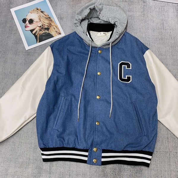 Women' Jacket Autumn Winter Fashion Embroidery Letter Panel Leather Trend Personalized Loose Thickened Hooded Baseball Jersey, Picture color
Women' Jacket Autumn Winter Fashion Embroidery Letter Panel Leather Trend Personalized Loose Thickened Hooded Baseball Jersey, Picture color