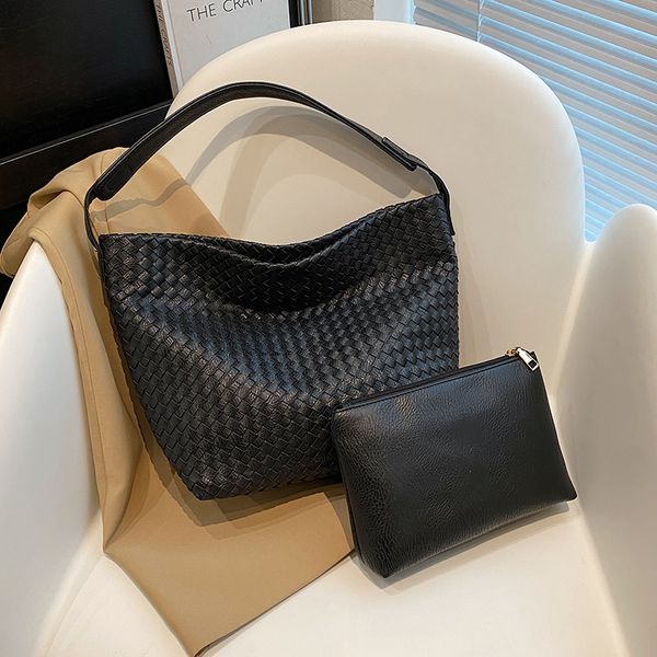 Factory wholesale women shoulder bags 8 colors elegant two-piece fashion tote bag classic hand-woven handbag street popular padded leather backpack 40568#, Khaki
Factory wholesale women shoulder bags 8 colors elegant two-piece fashion tote bag classic hand-woven handbag street popular padded leather backpack 40568#, Khaki