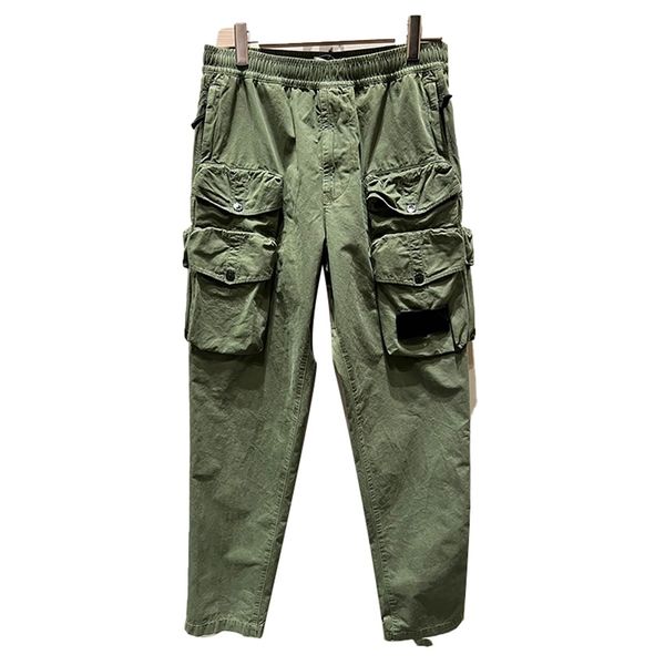 

Men Cargo Pants topstoney Loose Army Tactical Multi-pocket Trousers trend male Urban Straight Cargo Pants Leg Trousers Casual Jogger Tactical Male Army casual pants, Green-st-2202