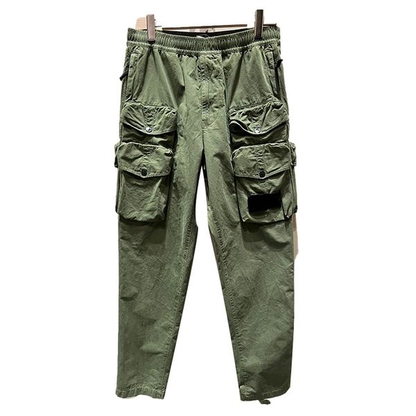 

Men Cargo Pants topstoney Loose Army Tactical Multi-pocket Trousers trend male Urban Straight Cargo Pants Leg Trousers Casual Jogger Tactical Male Army casual pants, Green-st-2202