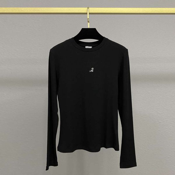 Autumn New Design Fashion Brand Embroidery Letter Logo Round Neck Long Sleeve T-shirt Bottom Top Fresh And Sweet Style Clothing, Black
Autumn New Design Fashion Brand Embroidery Letter Logo Round Neck Long Sleeve T-shirt Bottom Top Fresh And Sweet Style Clothing, Black