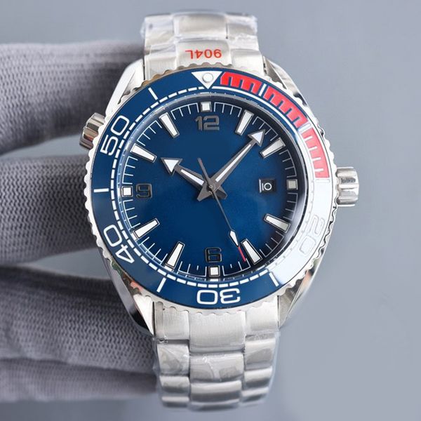 Luxury mens watch 42mm Ceramic dial Sea master watch designer mens watch stainless steel strap sapphire glass waterproof king watch Montre De Luxe watches Ome watch
Luxury mens watch 42mm Ceramic dial Sea master watch designer mens watch stainless steel strap sapphire glass waterproof king watch Montre De Luxe watches Ome watch