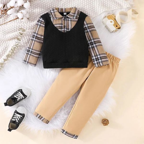Sets Children S Year Old Long Sleeved Plain Shirt And Pants Toddler Baby Gentleman Clothing Set 53ea, Khaki
Sets Children S Year Old Long Sleeved Plain Shirt And Pants Toddler Baby Gentleman Clothing Set 53ea, Khaki