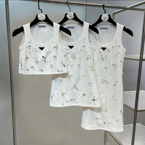 Women Tank Top Designer Crystal Decoration Vest Sleeveless Tshirt Lady Summer Classic Slim Pullover Vests Tops Asian Size -L di_girl Di_girl, Short white
Women Tank Top Designer Crystal Decoration Vest Sleeveless Tshirt Lady Summer Classic Slim Pullover Vests Tops Asian Size -L di_girl Di_girl, Short white
