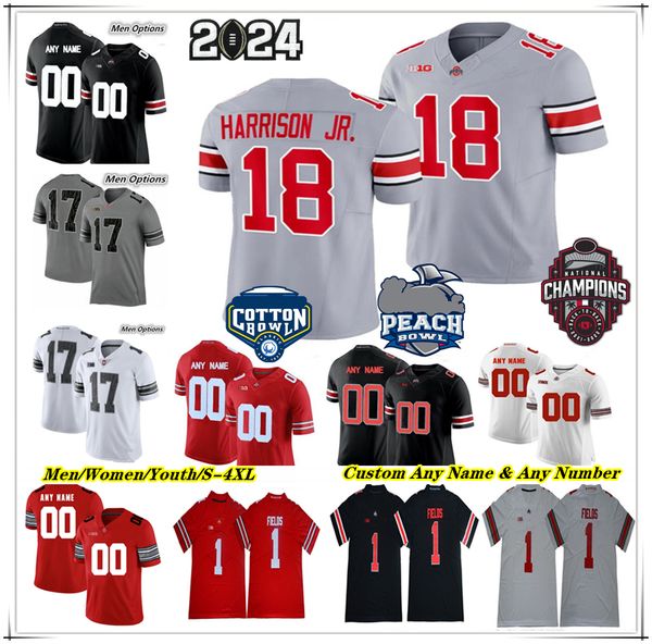 Ohio State Buckeyes OSU College Football Jersey Marvin Harrison Jr Kyle McCord TreVeyon Henderson Cade Stover Emeka Egbuka JT Tuimoloau Chip Trayanum Eichenberg 5X, Men grey
Ohio State Buckeyes OSU College Football Jersey Marvin Harrison Jr Kyle McCord TreVeyon Henderson Cade Stover Emeka Egbuka JT Tuimoloau Chip Trayanum Eichenberg 5X, Men grey
