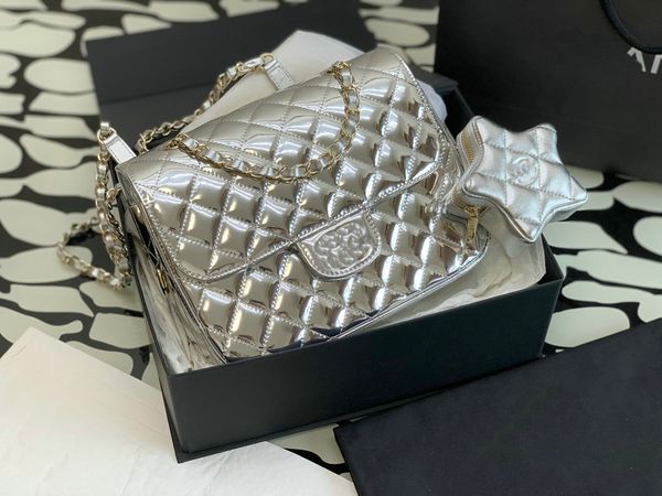 10A Retro Mirror Quality 2023 New Real Leather Gold & Silver Women Designers Full Bags Flap Handle Handbag Luxury Purse Crossbody Shoulder Bag With Box
10A Retro Mirror Quality 2023 New Real Leather Gold & Silver Women Designers Full Bags Flap Handle Handbag Luxury Purse Crossbody Shoulder Bag With Box